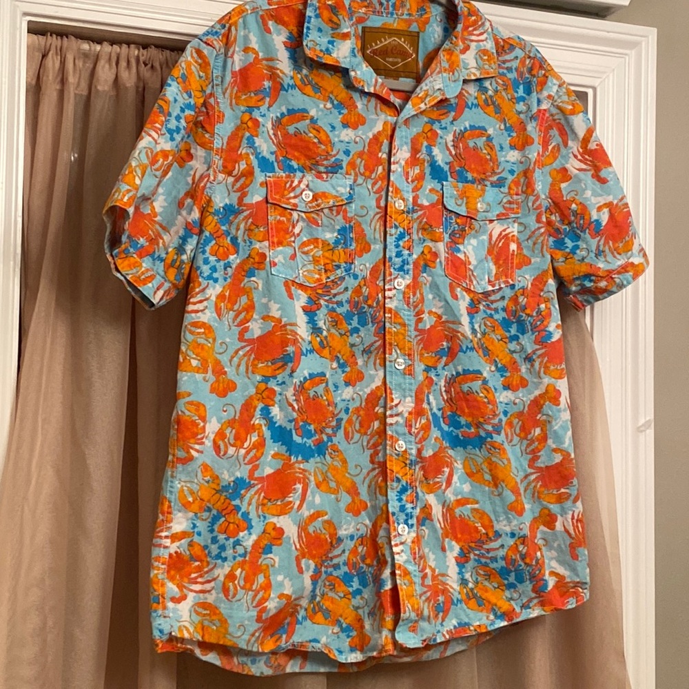 Red Camel short sleeve button down mens XL